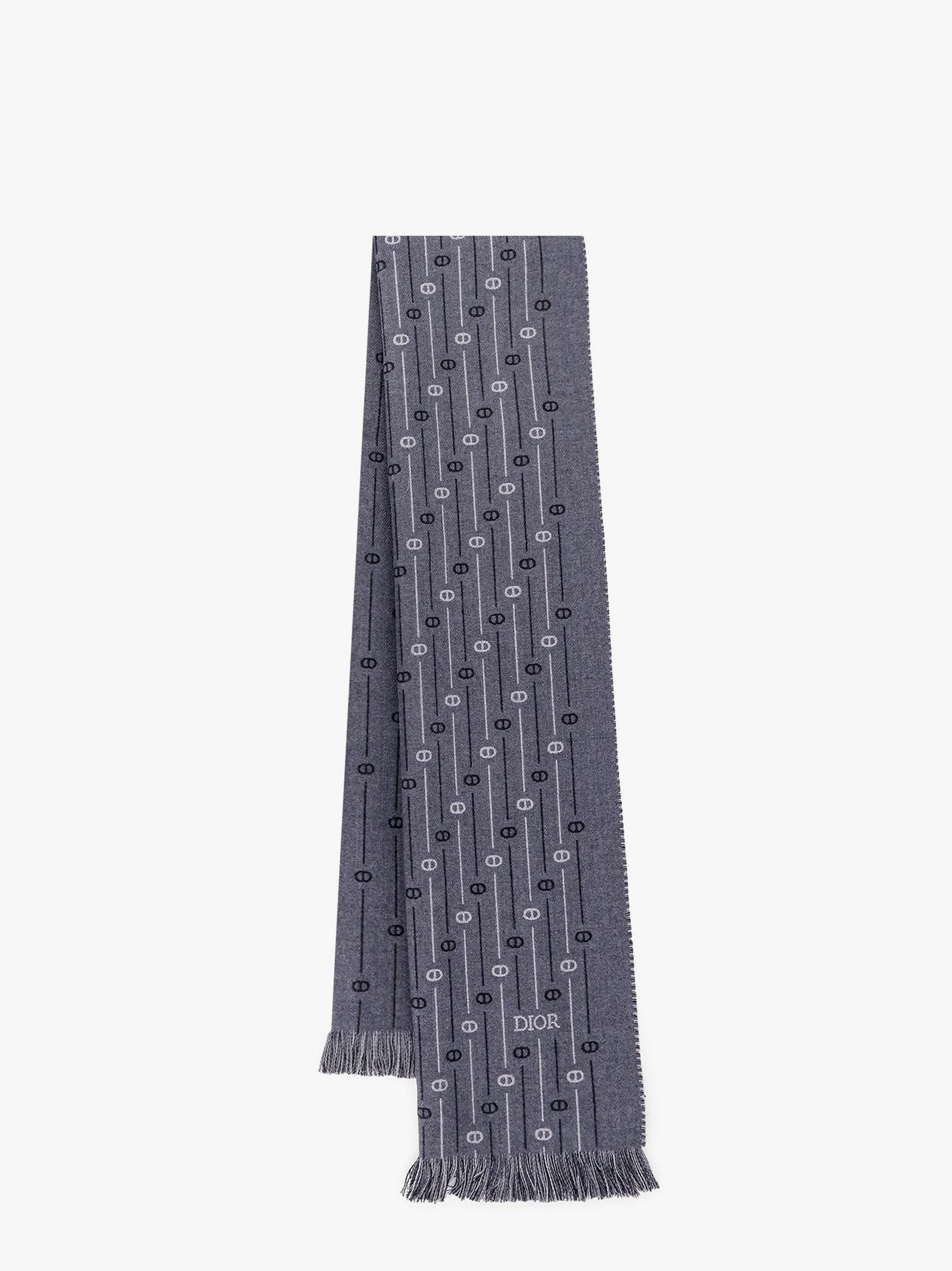 Dior - Wool Scarf With All Over Cd Icon Motif - Men’s Accessories