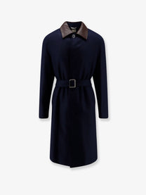 Dior Men's Dior Icons Cashmere Coat Blue