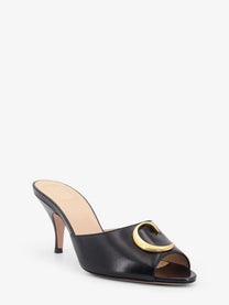 Dior Women's Dior Initials Leather Sandals Black