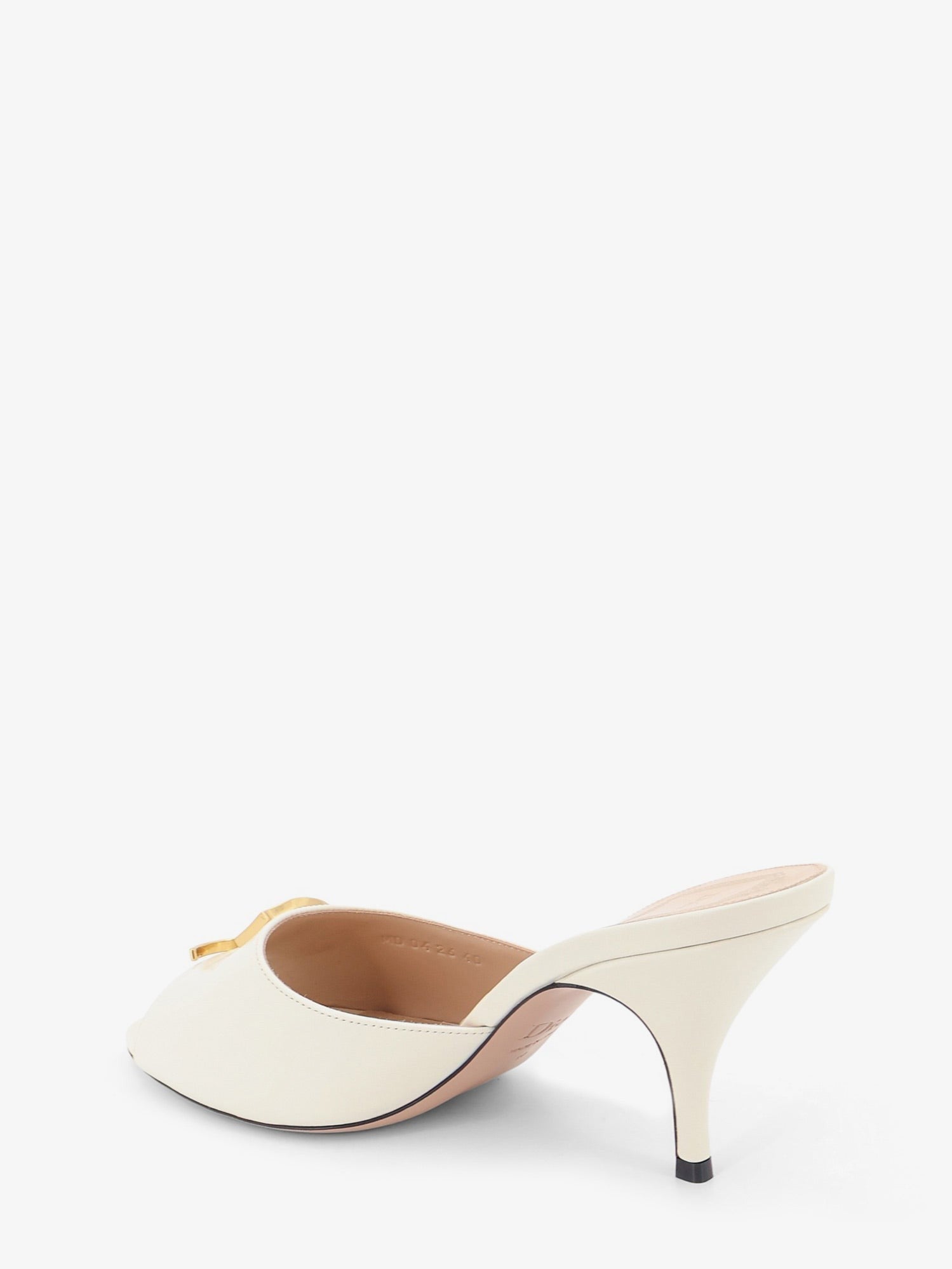 Dior Women's Dior Initials Leather Sandals White