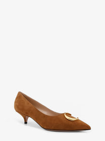 Dior Women's Dior Initials Suede Pumps Brown