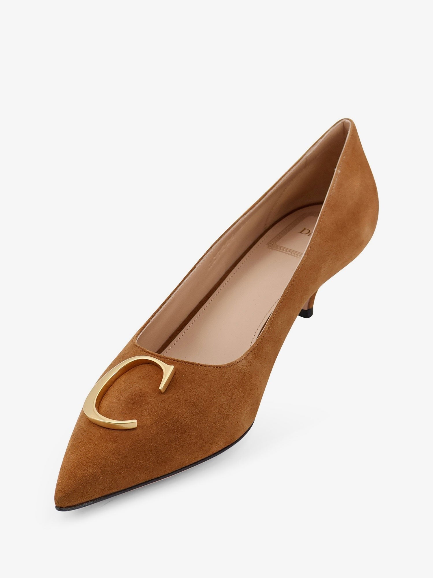 Dior Women's Dior Initials Suede Pumps Brown