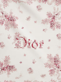 Dior Women's Dior Lilac Bouquet Print Silk Foulard Pink