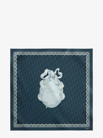 Dior Women's Dior Médaillon Squared Silk Foulard Blue