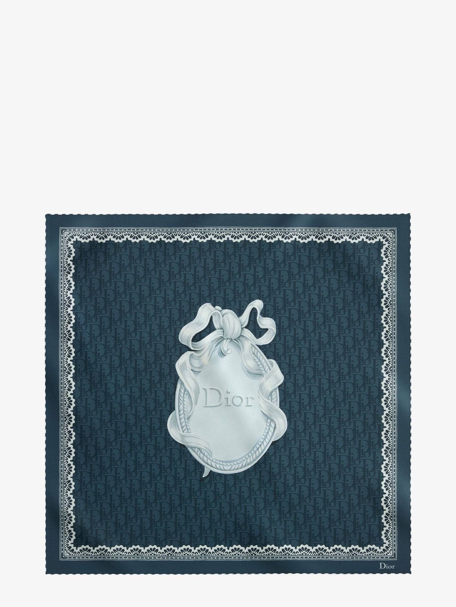 Dior Women's Dior Médaillon Squared Silk Foulard Blue