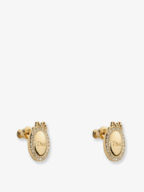 Dior Women's Dior Médaillon Brass Earrings Crystal
