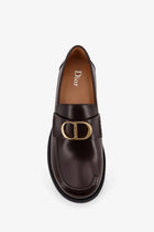 Dior Men's Archie Leather Loafers Brown, view 5