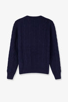 Dior Men's Cable Knit Cashmere Sweater Blue, view 2