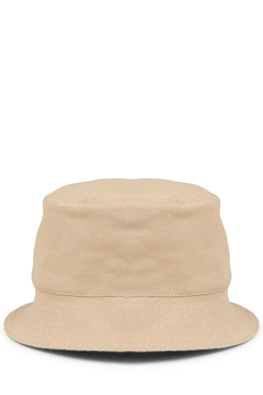 Beige canvas bucket hat with wide brim and subtle stitching details from Dior men’s cappello bucket con beige collection