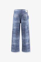 Dior Men's Carpenter Jacquard Jeans Blue, view 2