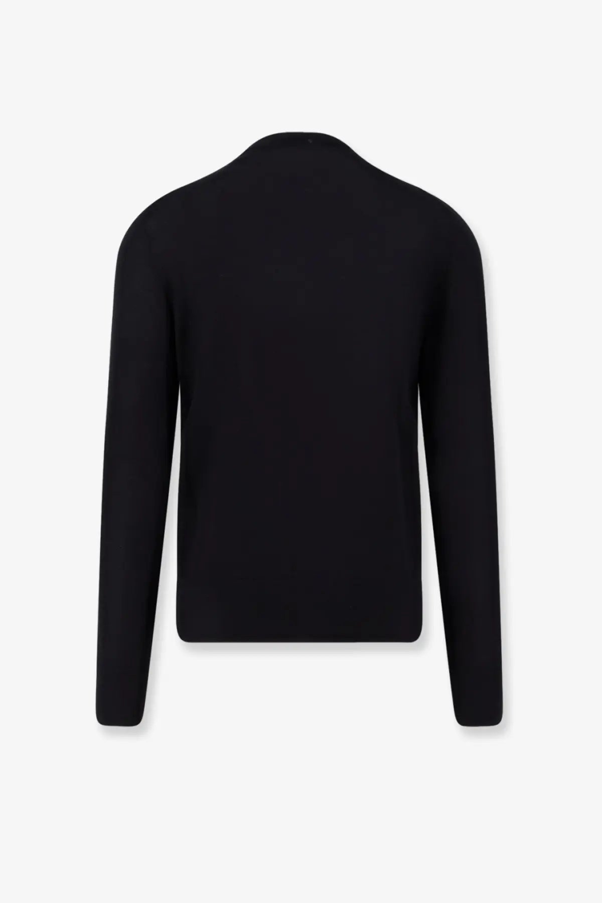 Dior men’s cashmere black long-sleeved knit sweater with a simple solid design perfect for stylish warmth