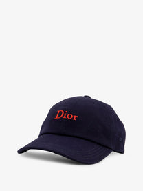 Dior Men's Dior Cotton Canvas Baseball Hat Blue, view 2