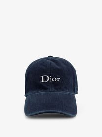 Dior Men's Dior Crafty Stonewashed Cotton Baseball Hat Blue