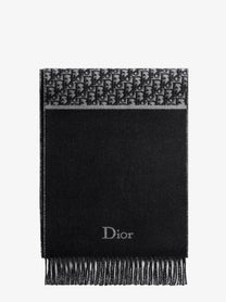 Dior Men's Wool Scarf Black