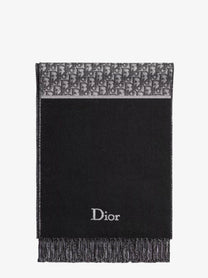 Dior Men's Wool Scarf Grey