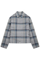 Dior Men's Zippered Check Shirt Multicolor