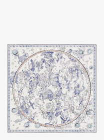 Dior Women's Dior Night of Dreams Silk Twill Foulard Blue Dior