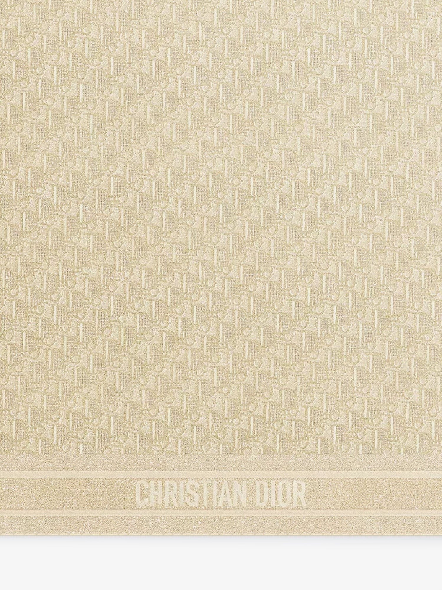Dior Women's Dior Oblique Lurex Silk Foulard Gold