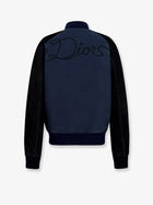 Dior Men's Dior Ribbon College Cotton and Suede Bomber Blue, view 2