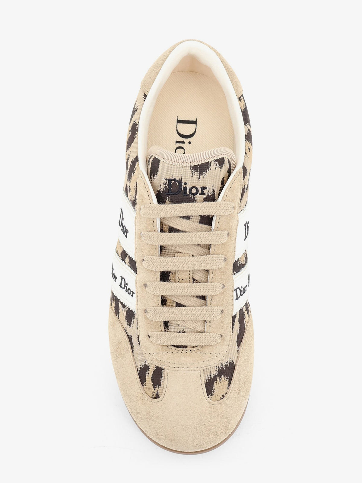 Dior Women's Dior Ribbon Sneaker in Suede Pattern, view 5