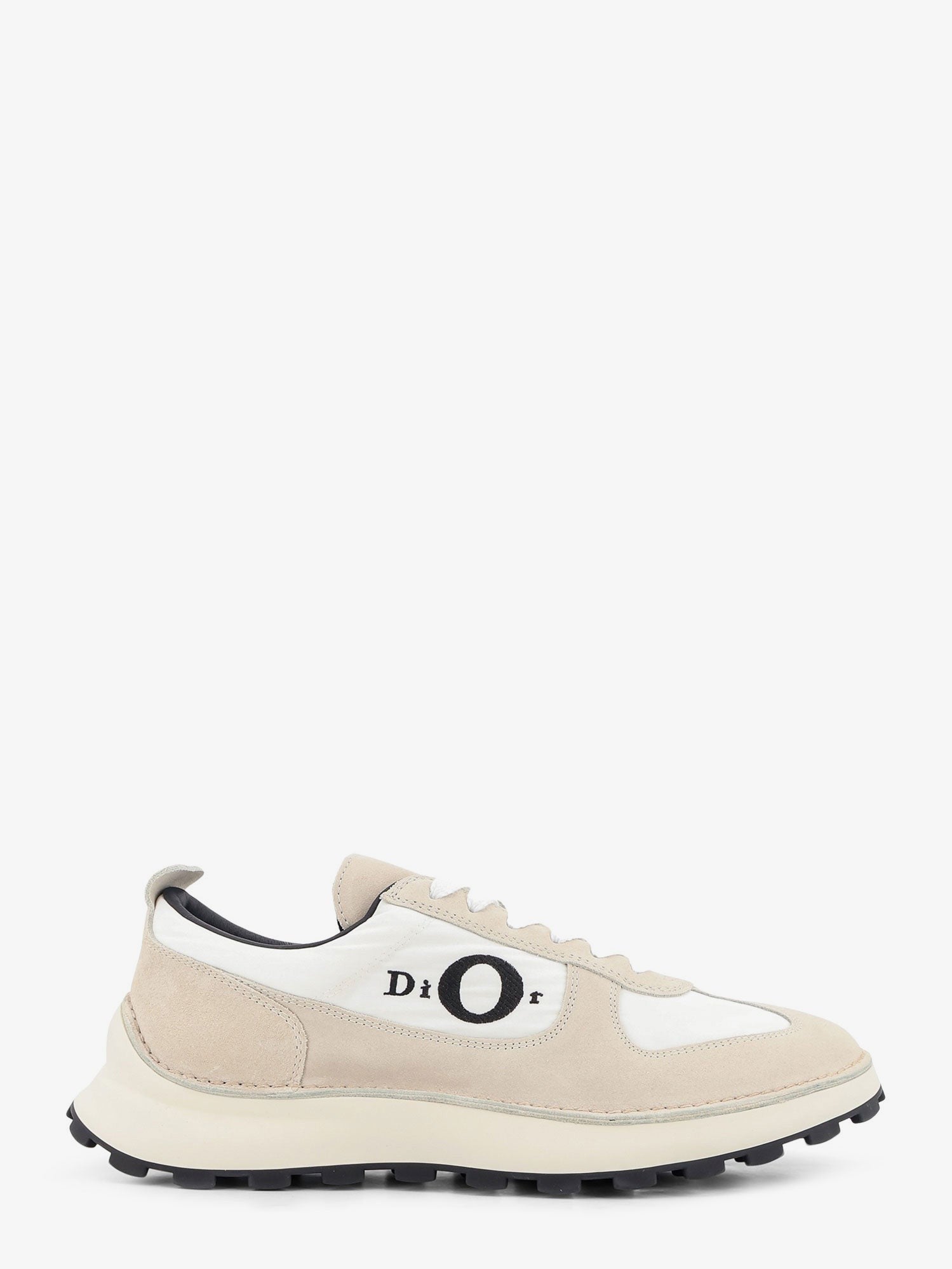 Dior Men's Dior Squash Technical Fabric and Suede Sneakers Grey