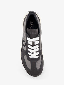 Dior Men's Dior Squash Technical Fabric and Suede Sneakers Black