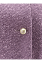 Dior Women's Bouclé Virgin Wool Blend Blazer Purple, view 3