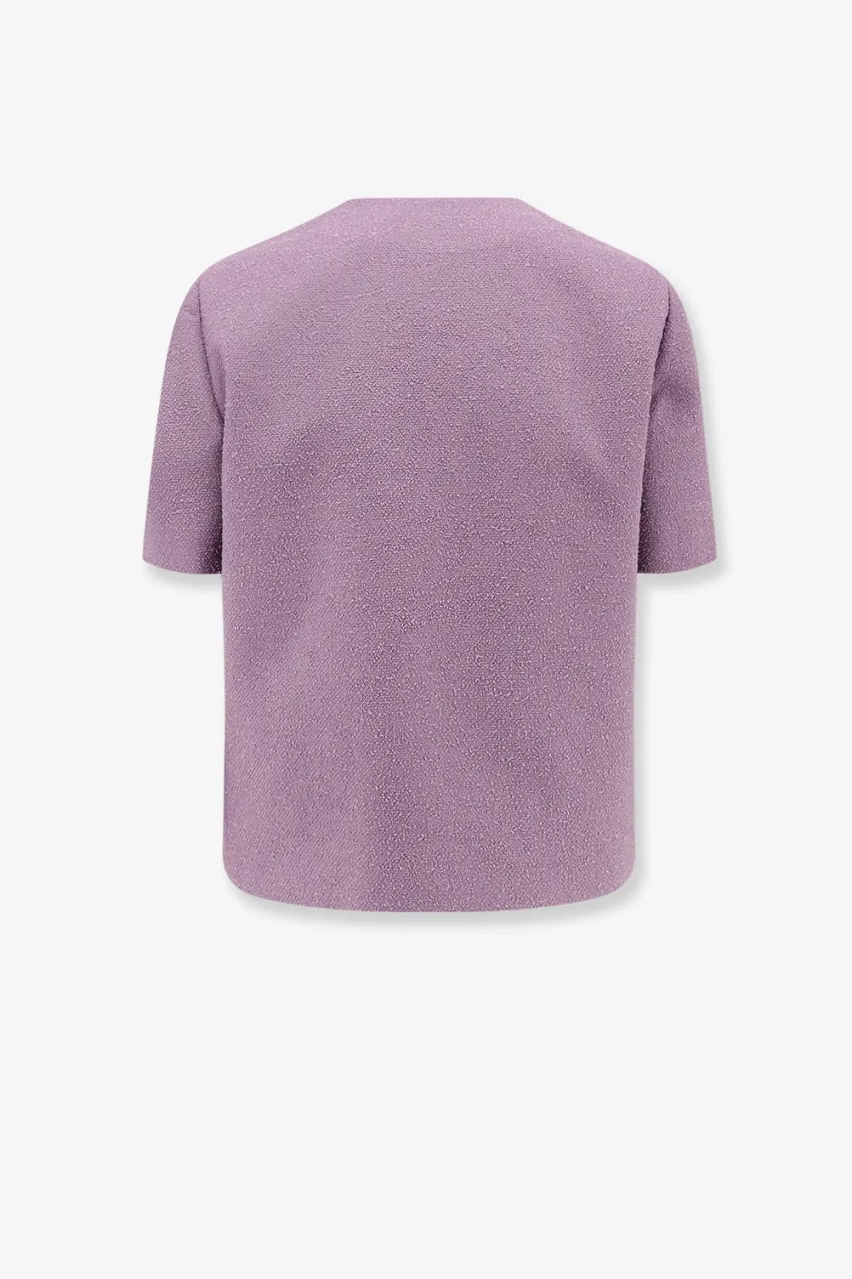 Dior Women's Bouclé Virgin Wool Blend Blazer Purple, view 2