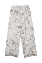 Dior Women's Silk Printed Trousers White, view 2