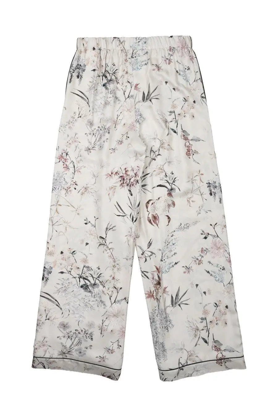 Dior Women's Silk Printed Trousers White, view 2