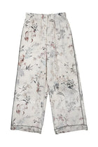 Dior Women's Silk Printed Trousers White