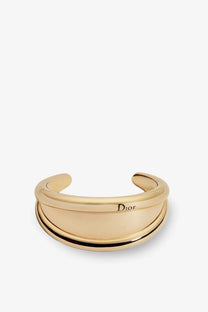 Gold-tone dior women’s dior rocks metal cuff bracelet with sleek modern design and minimalist branding