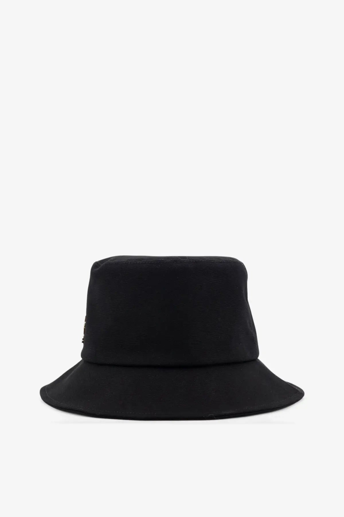 Dior women’s teddy cotton black bucket hat with structured crown and wide brim perfect for sun protection