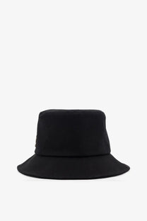 Dior women’s teddy cotton black bucket hat with structured crown and wide brim perfect for sun protection