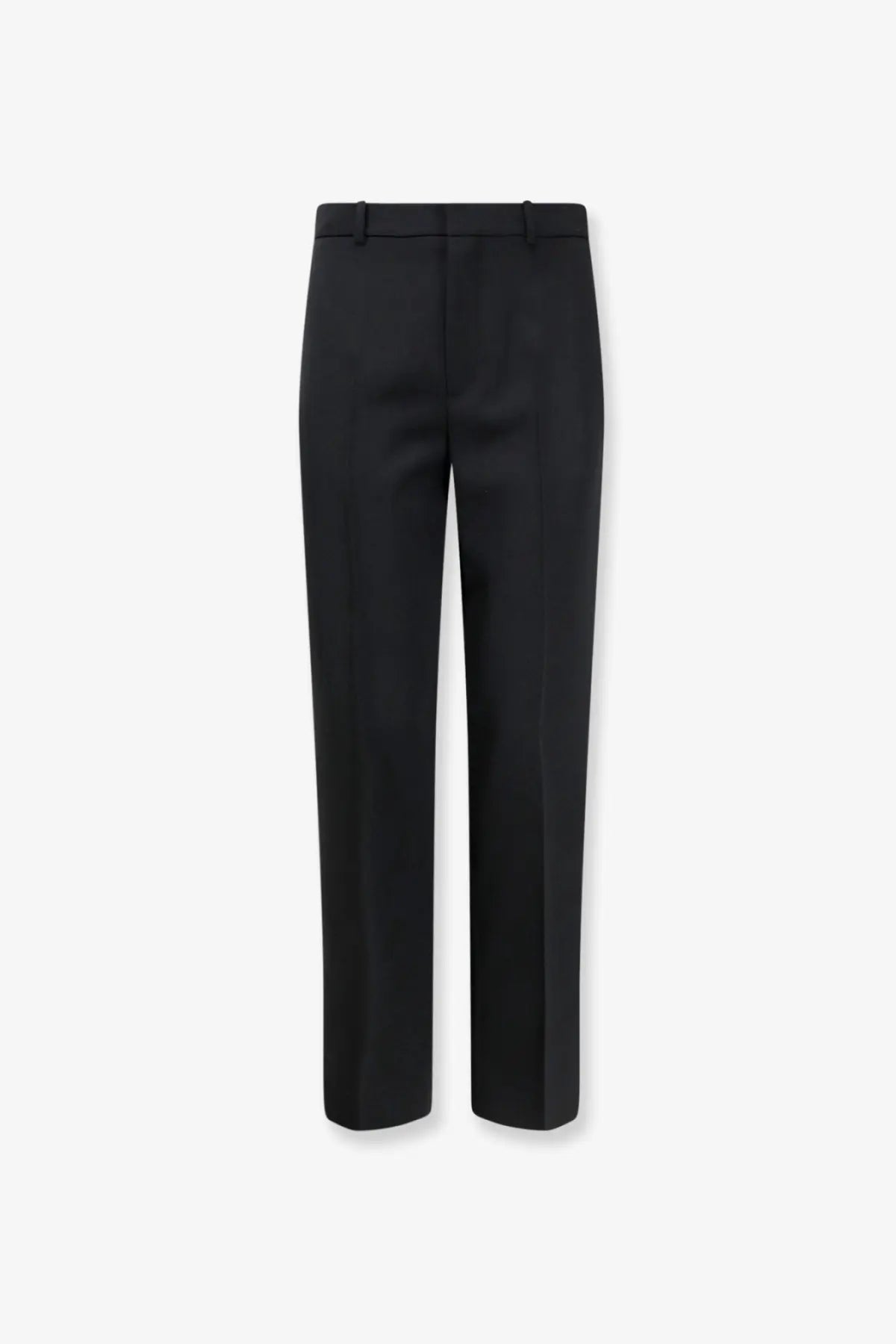 Dior women’s black tailored virgin wool trousers with a sleek straight-leg cut and classic waistband
