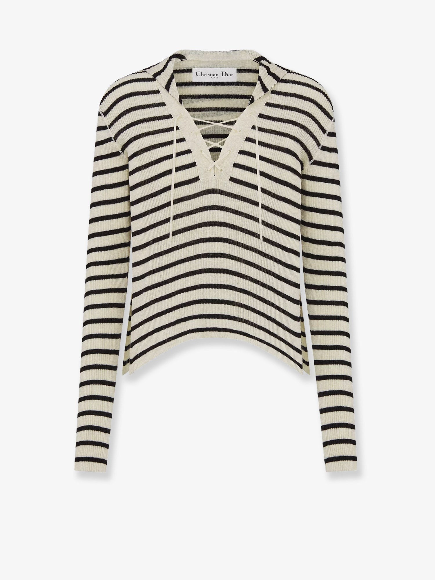 Dior Women's Dioriviera Striped Linen and Silk Sweater Pattern Dior