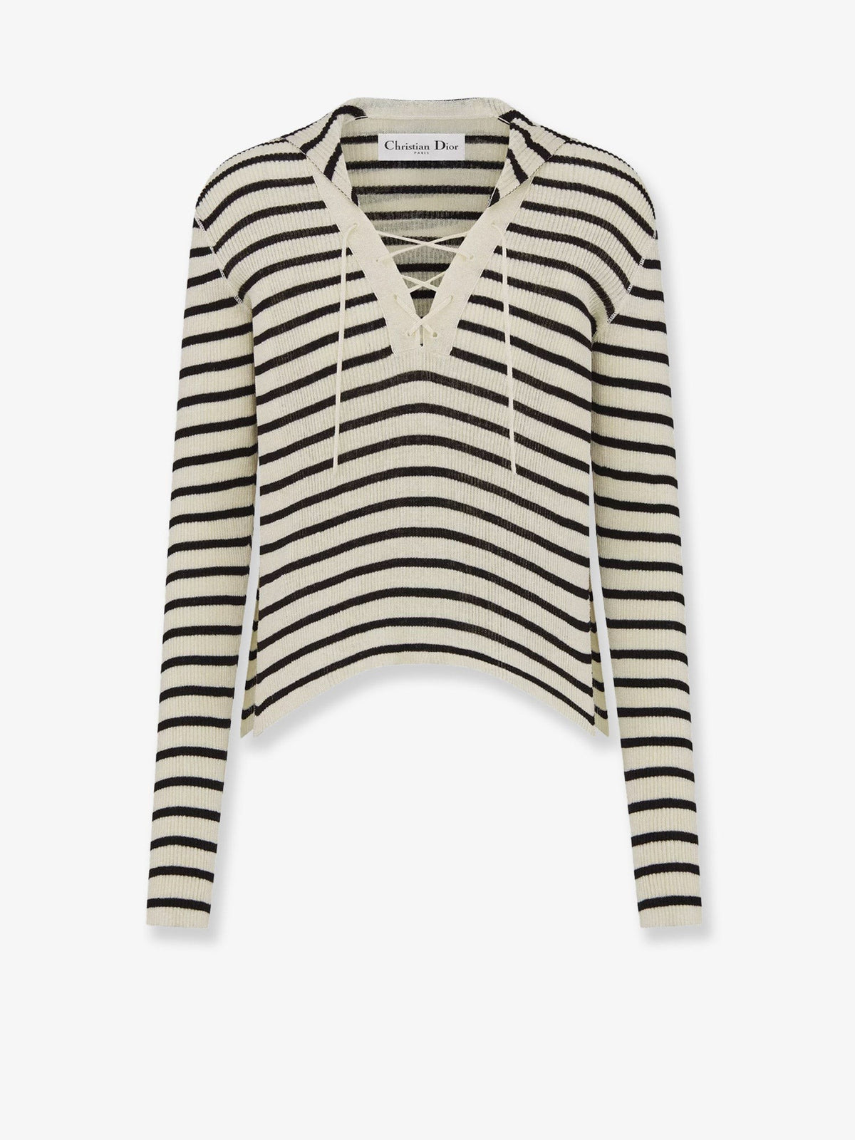 Dior Women's Dioriviera Striped Linen and Silk Sweater Pattern