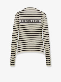 Dior Women's Dioriviera Striped Linen and Silk Sweater Pattern Dior