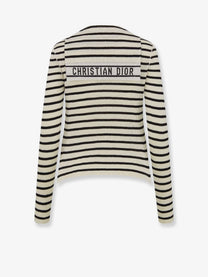 Dior Women's Dioriviera Striped Linen and Silk Sweater Pattern