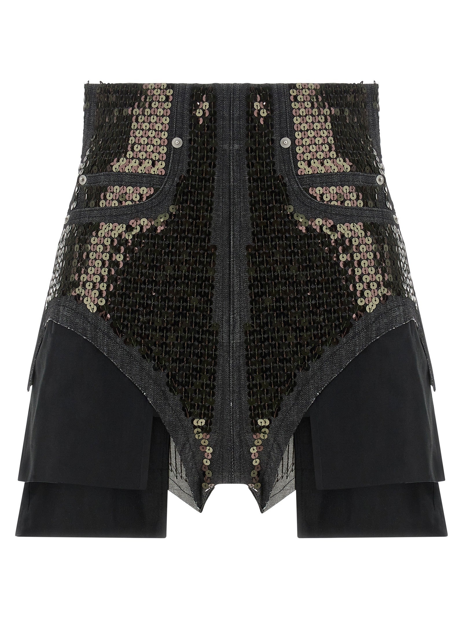 Rick Owens Dirt Cuoffs Shorts Black