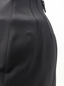 Rick Owens Women's Dirt Pillar Long Stretch Wool Blend Skirt Black