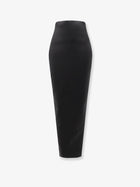 Rick Owens Women's Dirt Pillar Long Stretch Wool Blend Skirt Black