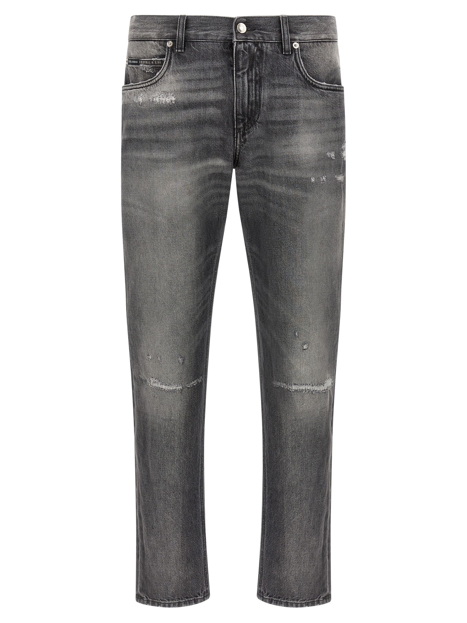 Dolce &amp; Gabbana Distressed Jeans Grey