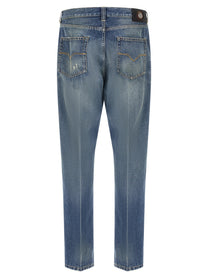 Versace Distressed Jeans Blue