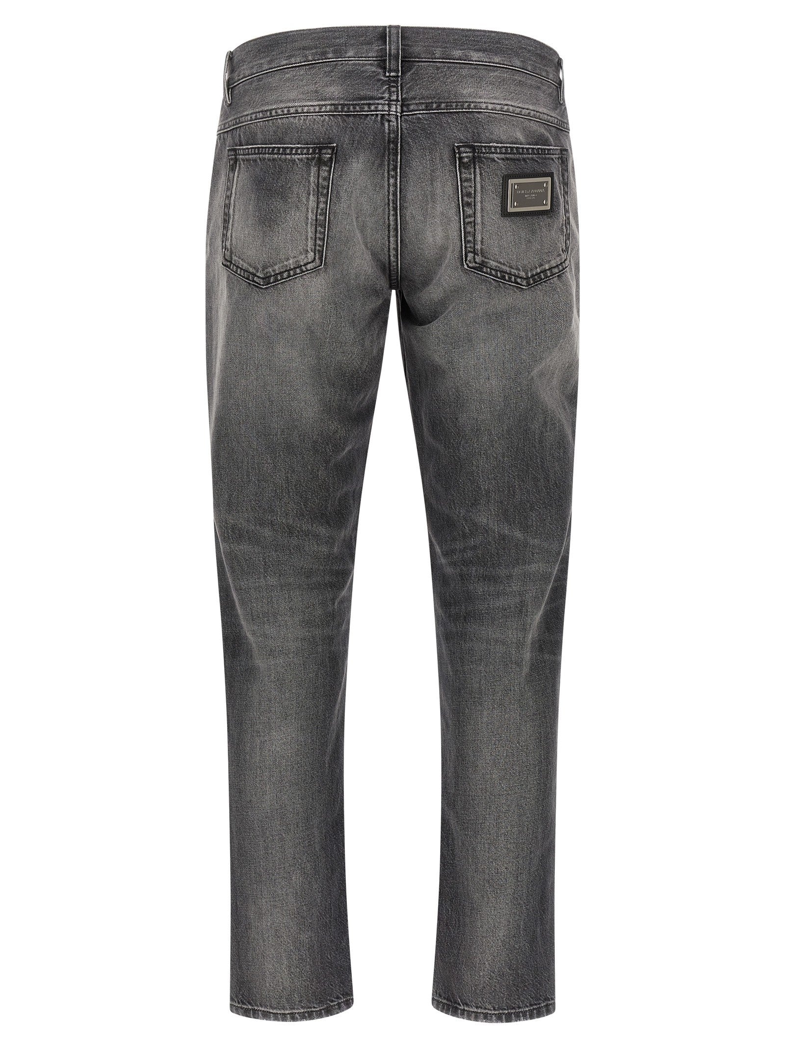 Dolce &amp; Gabbana Distressed Jeans Grey