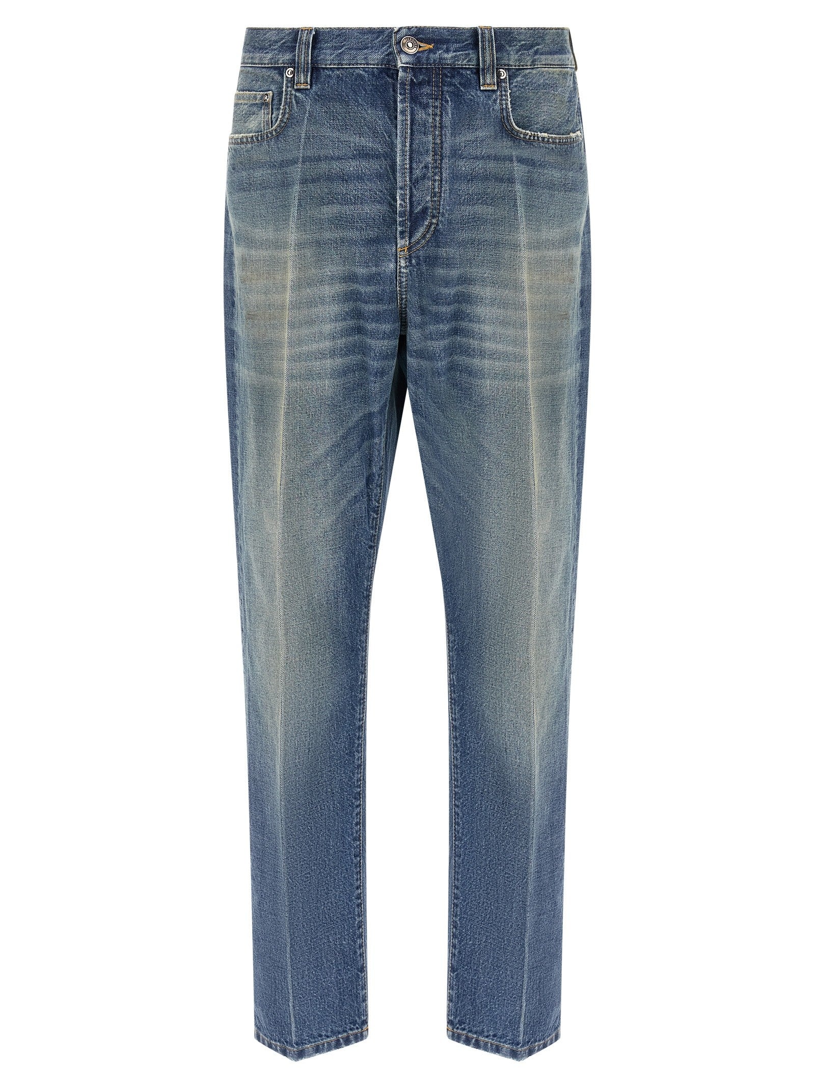 Versace Distressed Jeans Blue