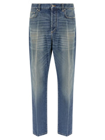 Versace Distressed Jeans Blue