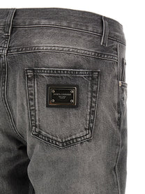 Dolce &amp; Gabbana Distressed Jeans Grey
