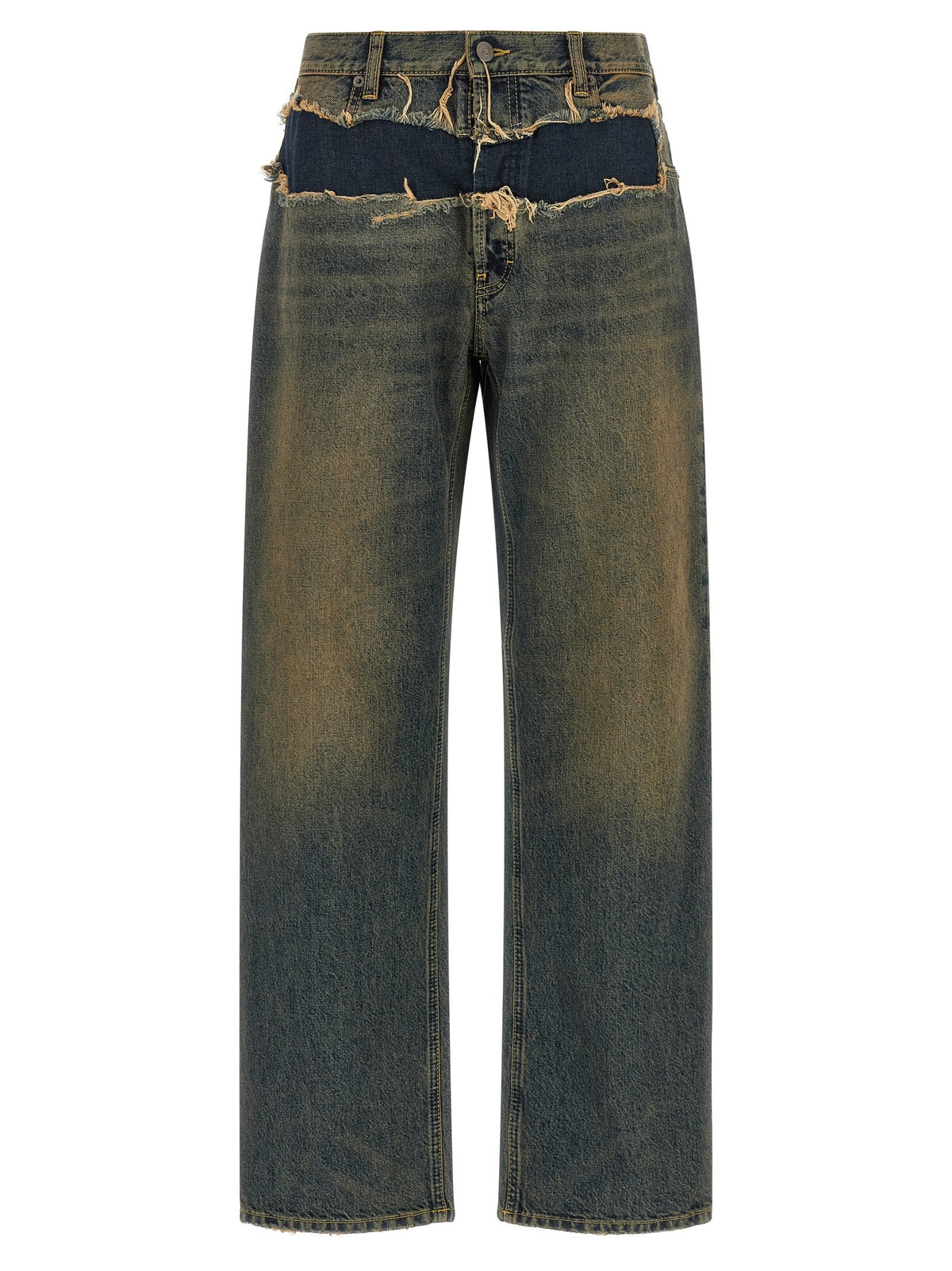 Maison Margiela Distressed Jeans Blue