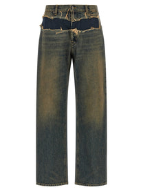 Maison Margiela Distressed Jeans Blue
